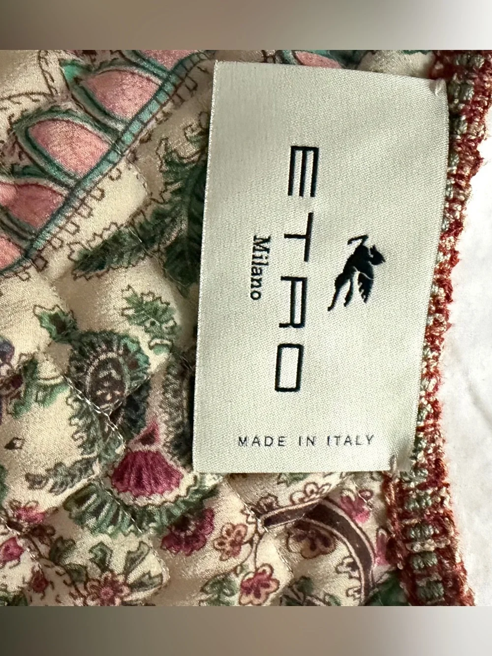 Etro Milano lightweight quilted